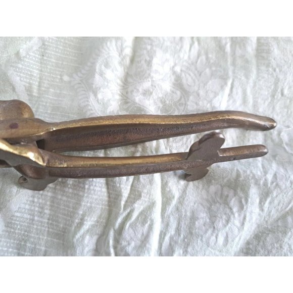 Orig. Old Cast Iron Crocodile Figural Gator Nutcracker NICE! Made in England - Picture 8 of 9